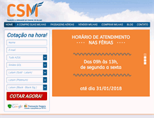 Tablet Screenshot of comprosuasmilhas.com.br